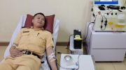 Thượng úy CSGT luôn sẵn sàng hiến máu cứu người