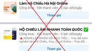 Cảnh báo bị chiếm đoạt thông tin cá nhân khi nhờ làm hộ chiếu nhanh trên mạng