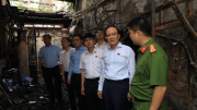 Hà Nội: Tập trung cao nhất để khắc phục hậu quả vụ cháy ở phường Trung Hòa