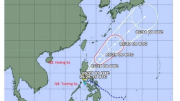 Áp thấp nhiệt đới ngoài khơi Philippines mạnh thành bão Ewiniar