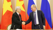Lãnh đạo Việt Nam trao đổi thư mừng với lãnh đạo Liên bang Nga