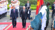 Chủ tịch nước Tô Lâm chủ trì lễ đón Tổng thống Vladimir Putin