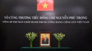 Đại sứ các nước, kiều bào viết sổ tang kính tiễn đưa Tổng Bí thư Nguyễn Phú Trọng