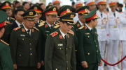 Đoàn đại biểu các đơn vị CAND thành kính viếng Tổng Bí thư Nguyễn Phú Trọng