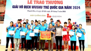 Đoàn thể thao CAND giành giải Ba toàn đoàn Giải vô địch trẻ Wushu toàn quốc năm 2024