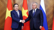 Chủ tịch Quốc hội Trần Thanh Mẫn hội đàm với Chủ tịch Duma Quốc gia Quốc hội Liên bang Nga