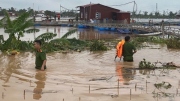 Công an Hải Dương huy động toàn bộ lực lượng ứng phó với mưa lũ