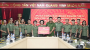 Đoàn Thanh niên, Hội Phụ nữ, Công Đoàn CAND tặng quà CBCS và nhân dân tỉnh Thái Nguyên