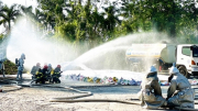 Thực tập phương án chữa cháy và cứu nạn cứu hộ tại cửa hàng xăng dầu
