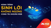 Giải pháp đầu tư an toàn: Sinh lời ngay trên tài khoản MSB