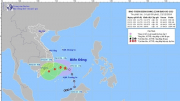 Bão số 10 hình thành trên Biển Đông, gây mưa to ở  Nam Trung Bộ, TP Hồ Chí Minh