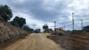 Ngổn ngang trên công trường thi công Quốc lộ 19