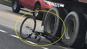 Đi vào đường cấm, một  nữ “cua-rơ” nghiệp dư bị xe đầu kéo cán tử vong