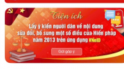 Hướng dẫn người dân cho ý kiến về sửa đổi, bổ sung một số điều của Hiến pháp trên VNeID
