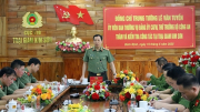 Thứ trưởng Lê Văn Tuyến kiểm tra công tác tại Trại giam Kim Sơn