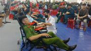Nhiều CBCS Công an Khánh Hoà tham gia hiến máu tình nguyện