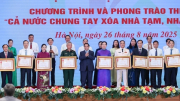 ''Hoàn thành xóa nhà tạm, nhà dột nát là công trình đặc biệt của ý Đảng, lòng dân''