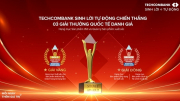 Sản phẩm Techcombank sinh lời tự động giành giải vàng Stevie Awards