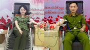 Cán bộ Công an tỉnh Cao Bằng vượt lũ hiến máu cứu người