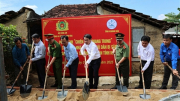 Bộ Công an khởi công xây dựng nhà ở cho người dân bị thiệt hại do mưa lũ gây ra ở Khánh Hòa
