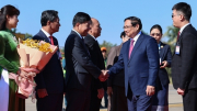 Thủ tướng Phạm Minh Chính tới Thủ đô Vientiane, bắt đầu chuyến công tác tại Lào