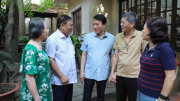 Bộ trưởng Lương Tam Quang thăm và chúc Tết gia đình các đồng chí nguyên lãnh đạo Bộ Công an