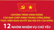 12 nhóm nhiệm vụ chủ yếu trong Chương trình hành động của Ban Chấp hành TW Đảng