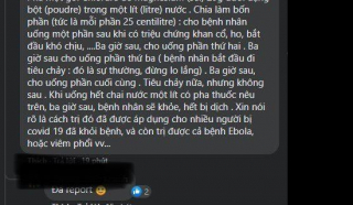 Cẩn trọng với những phương pháp chữa COVID-19 của “bác sĩ mạng”