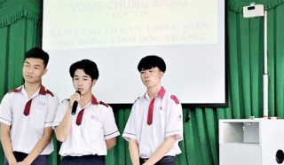 Học sinh ở Sóc Trăng tạo sản phẩm robot hỗ trợ phòng, chống COVID-19