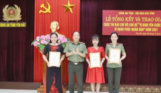 Trao giải cuộc thi báo chí “Vì bình yên cuộc sống, vì hạnh phúc nhân dân” năm 2021 tỉnh Yên Bái