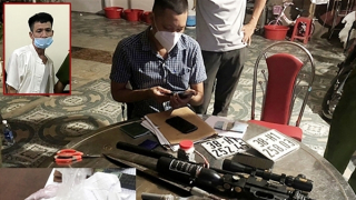 Bắt đối tượng buôn ma túy cùng nhiều vũ khí nóng