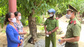 Công an xã chính quy phát huy vai trò nòng cốt phòng, chống dịch ở cơ sở