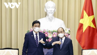 Chủ tịch nước Nguyễn Xuân Phúc tiếp Bộ trưởng Quốc phòng Nhật Bản