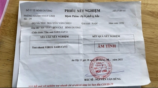 Tài xế xe tải sửa giấy xét nghiệm âm tính để qua chốt, bị phát hiện dương tính