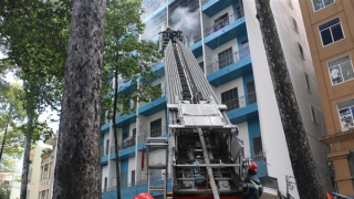 Chữa cháy kịp thời tại Ký túc xá Đại học Kinh tế TP Hồ Chí Minh