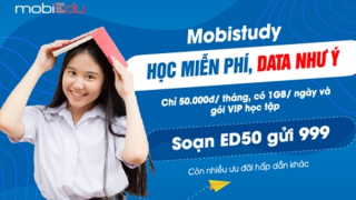 MobiEdu – Tự học tại nhà, ưu đãi thả ga