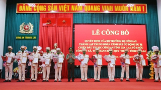 Công an Gia Lai thành lập Trung đoàn CSCĐ dự bị chiến đấu