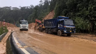 Cảnh báo hiểm họa giao thông trên tuyến quốc lộ 27C qua đèo Khánh Lê