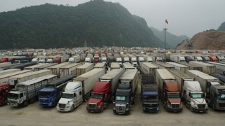 Hàng nghìn xe container nông sản ùn tắc tại các cửa khẩu Lạng Sơn