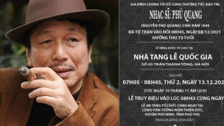 Nhạc sĩ Phú Quang sẽ an nghỉ tại Phú Thọ