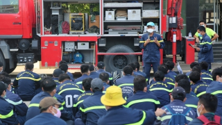 155 cán bộ chiến sĩ PCCC tập huấn chuyên sâu công tác cứu nạn cứu hộ