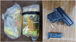 Khống chế đối tượng mang theo 2kg ma túy với khẩu súng đã lên đạn