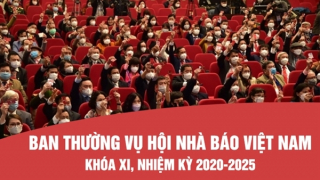 INFOGRAPHIC: Ban Thường vụ Hội Nhà báo Việt Nam khóa XI, nhiệm kỳ 2020-2025