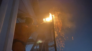 Xử lý tổ ong vò vẽ khổng lồ trên mái nhà 3 tầng