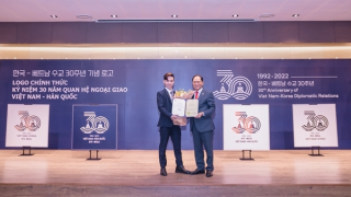 Công bố logo kỷ niệm 30 năm thiết lập quan hệ Việt-Hàn