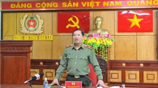 Thứ trưởng Lê Văn Tuyến thăm, làm việc tại Công an Đắk Lắk