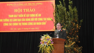 Tăng cường sự lãnh đạo của Đảng đối với công tác đảng, công tác chính trị trong CAND