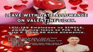 Công chức độc thân được tặng tiền trong ngày lễ tình nhân