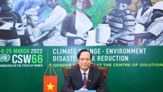 Việt Nam cam kết mạnh mẽ trong ứng phó với biến đổi khí hậu và bình đẳng giới