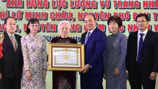 Chủ tịch nước dự lễ truy tặng danh hiệu Anh hùng LLVTND cho đồng chí Lữ Minh Châu